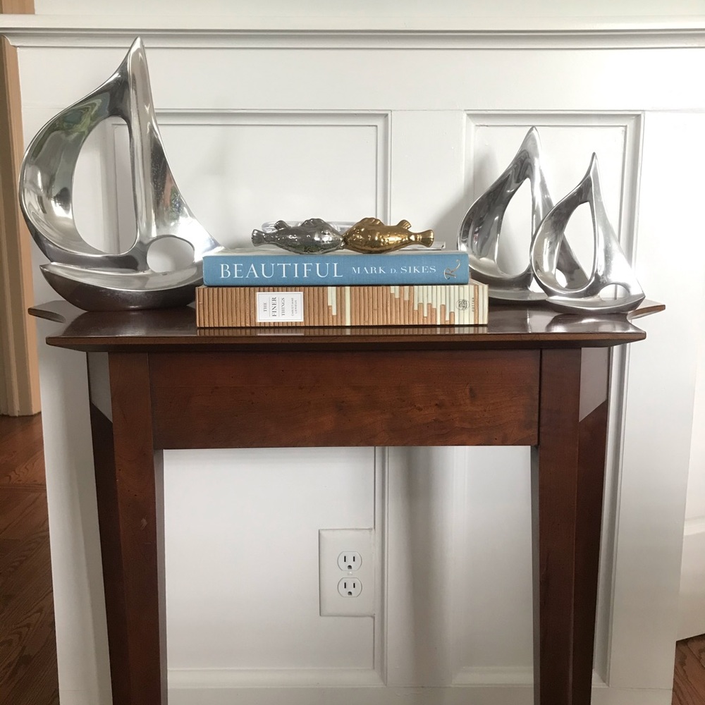 ⛵️ Silver Sailboat Trio ⛵️